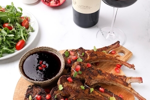 Recipe: Rack of Lamb with Pomegranate Reduction