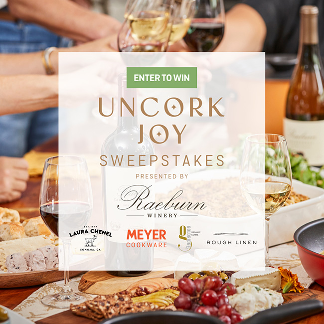 Raeburn Winery Holiday Sweepstakes